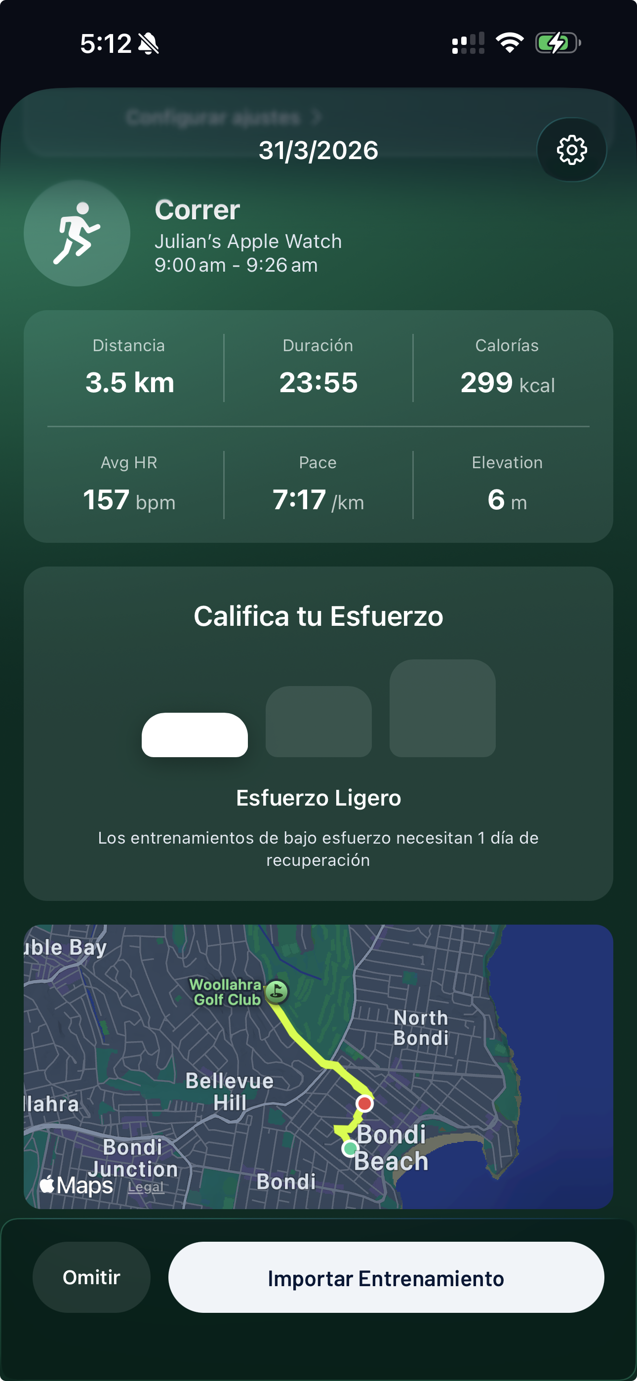 Importar entrenamientos externos en Gravl