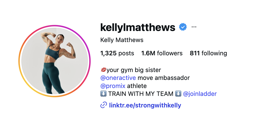 Kelly Matthews en Ladder