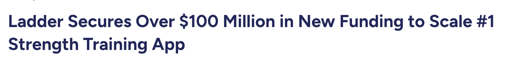 Ladder funding headline