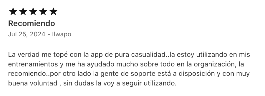 Review de usuario de Gravl 13
